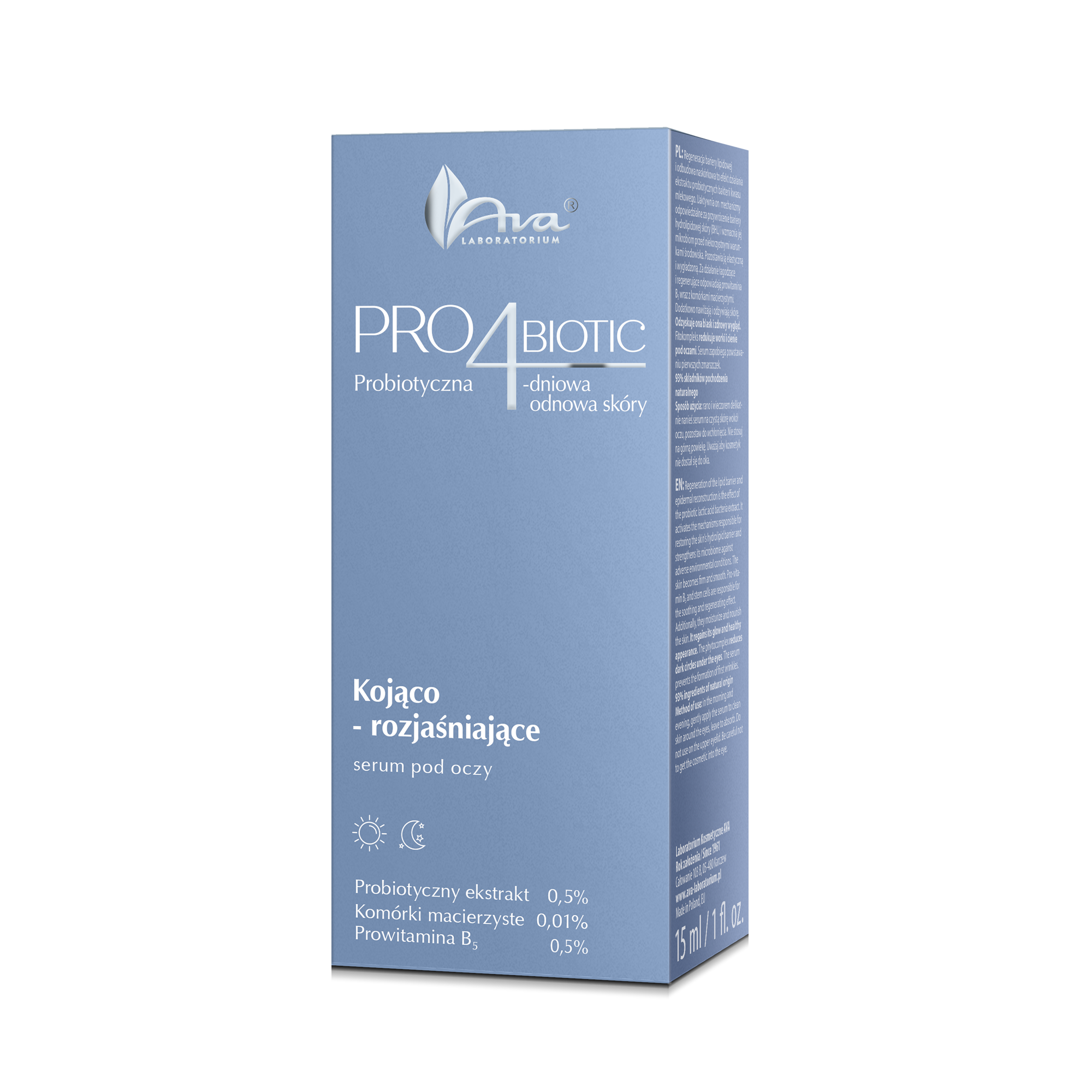 PRO4BIOTIC - Kojąco-rozjaśniające serum pod oczy 15 ml - obrazek 3