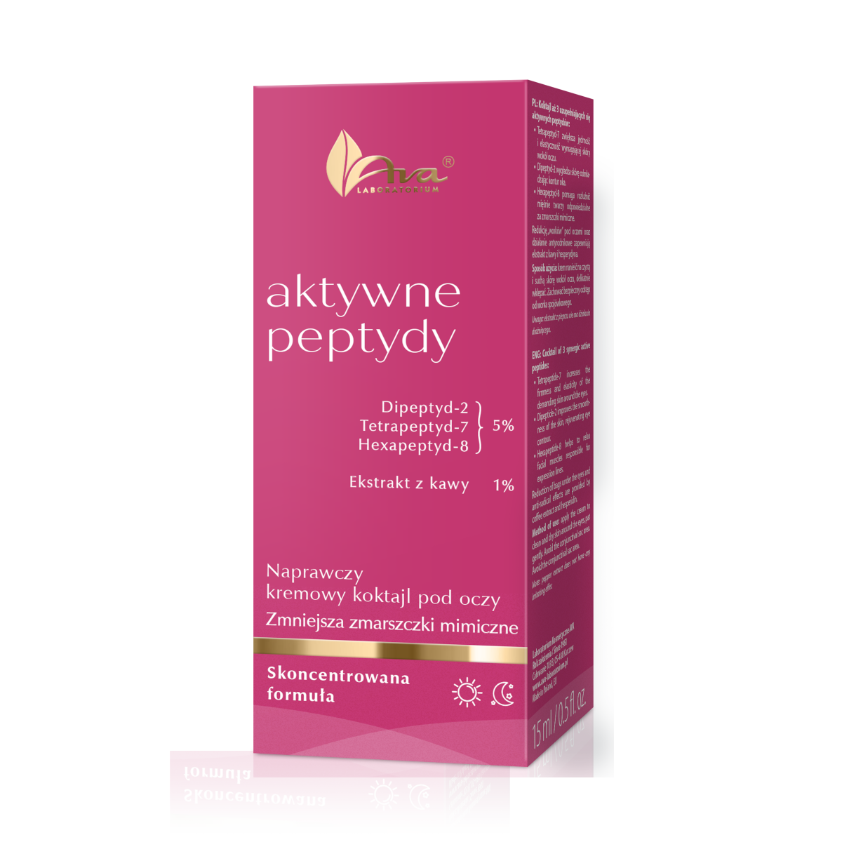 Aktywne Peptydy - Naprawczy kremowy koktajl pod oczy 15 ml - obrazek 2