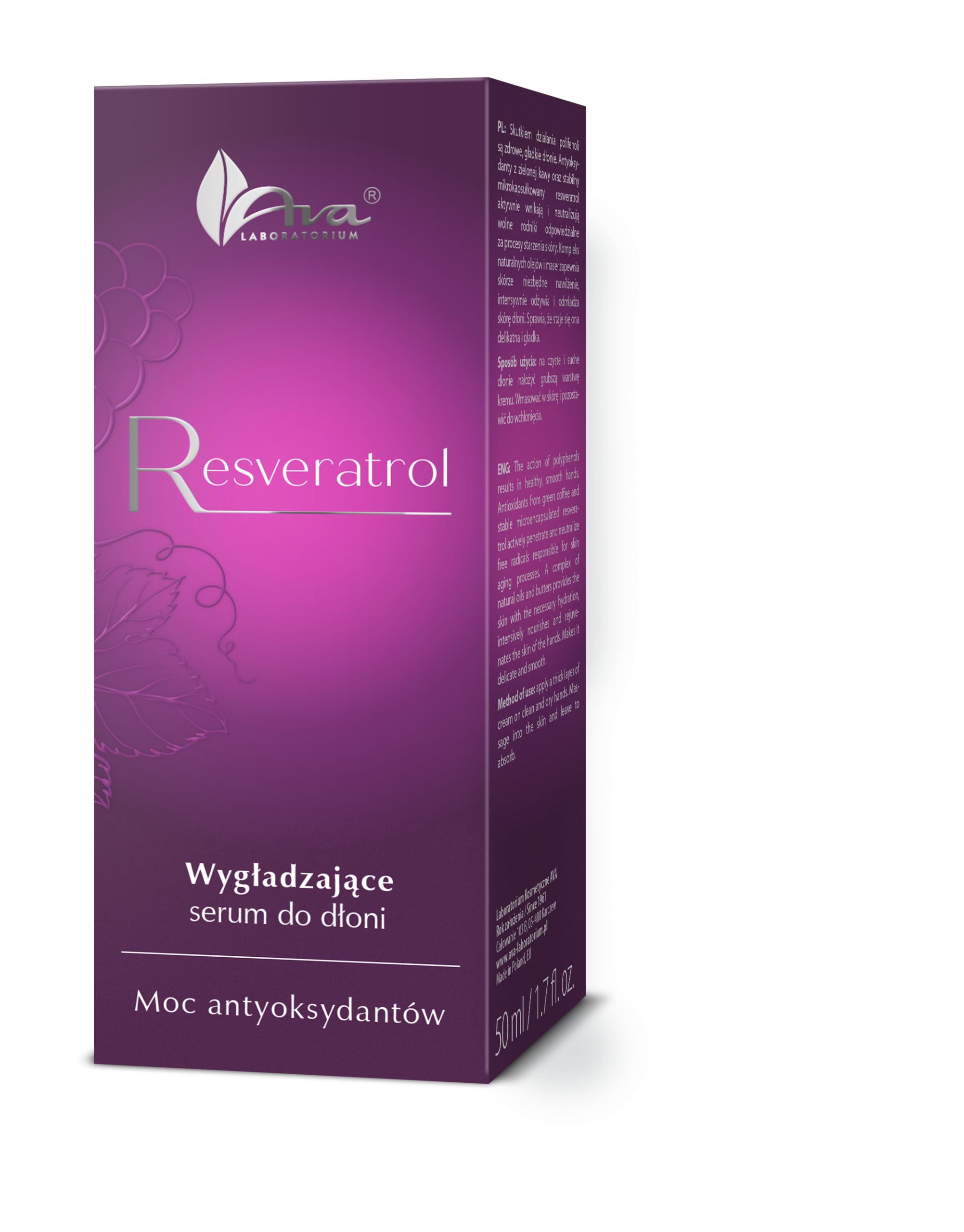 Resveratrol - Wygładzające serum do dłoni 50 ml - obrazek 2