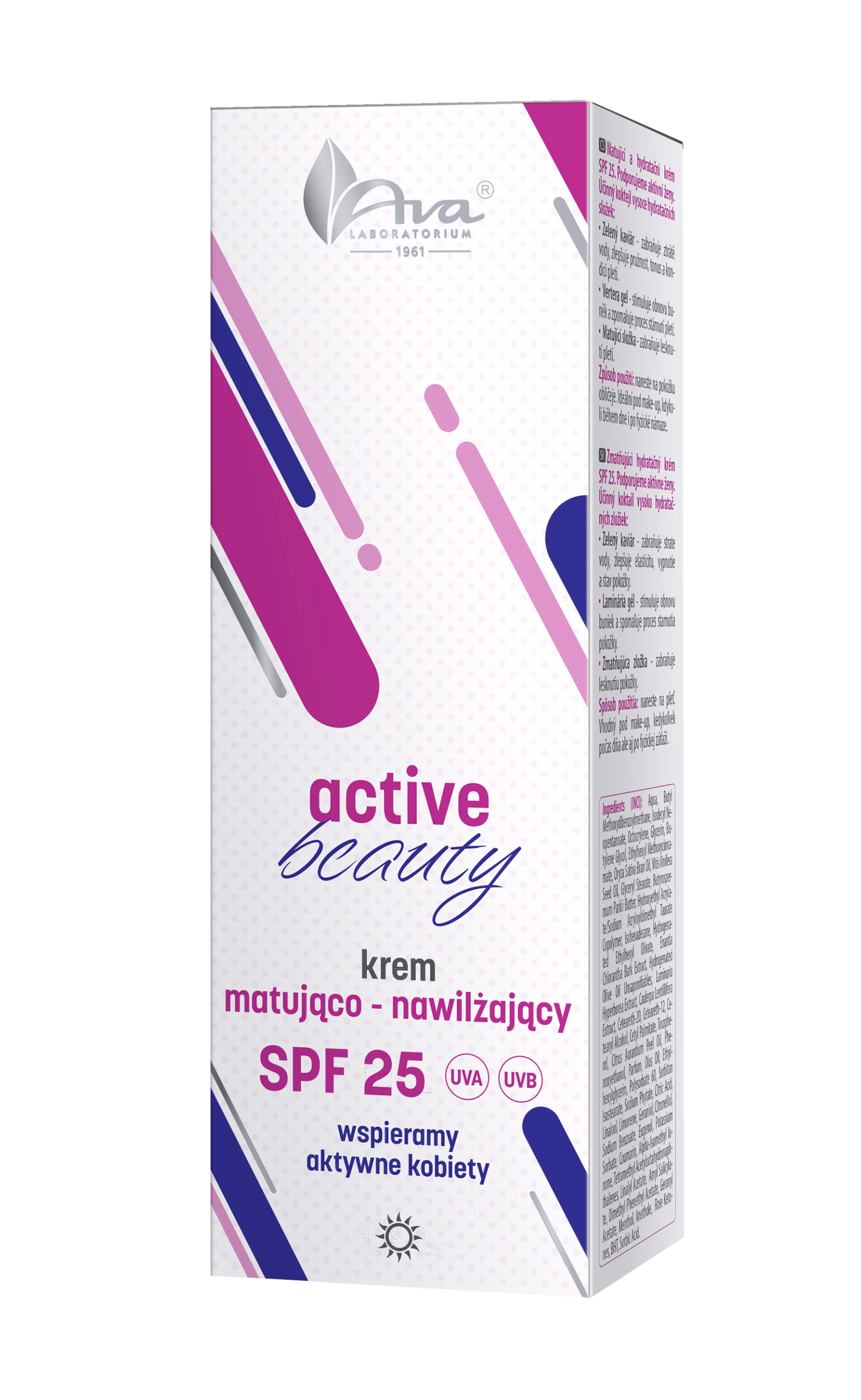 Active Beauty  Krem matująco - nawilżający SPF 25 50 ml - obrazek 3
