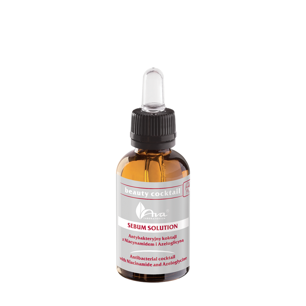 Beauty Cocktail SEBUM SOLUTION Antybakteryjny z Niacynamidem i Azeloglicyną 30 ml