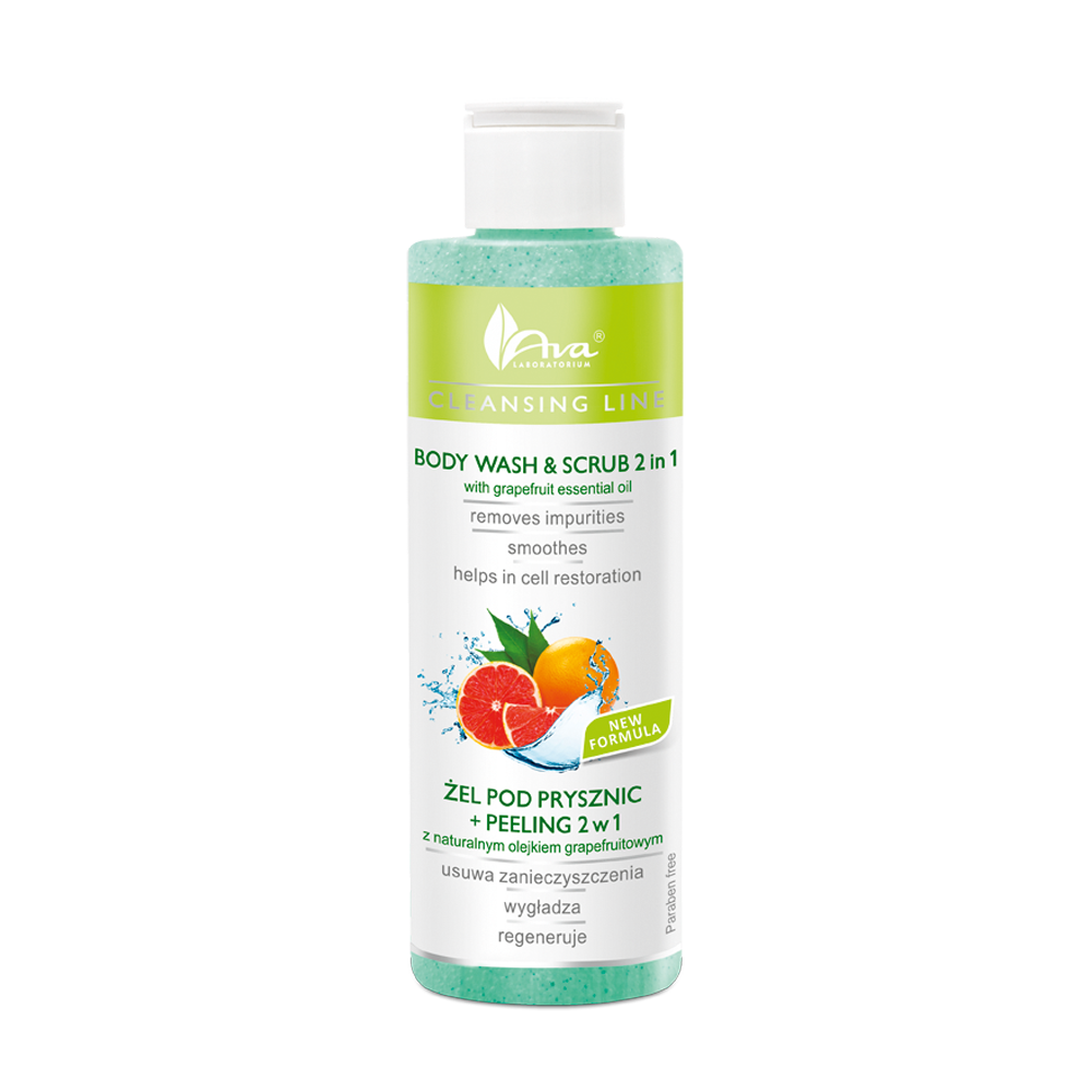 Cleansing Line Żel pod prysznic z peelingiem 2w1 z olejkiem grapefruitowym 200 ml