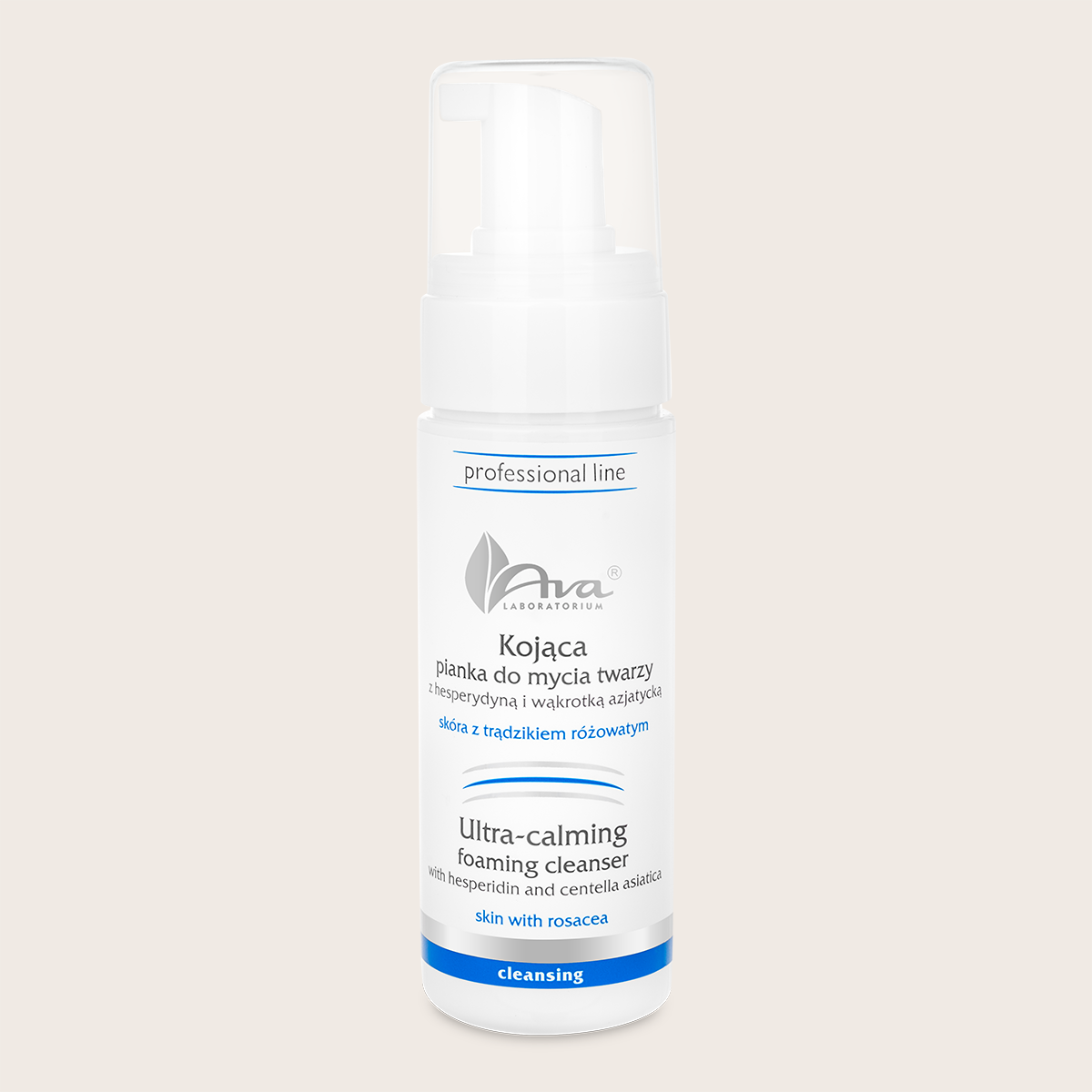 Rosacea Treatment Kojąca pianka do mycia twarzy z hesperydyną i wąkrotką azjatycką 150 ml