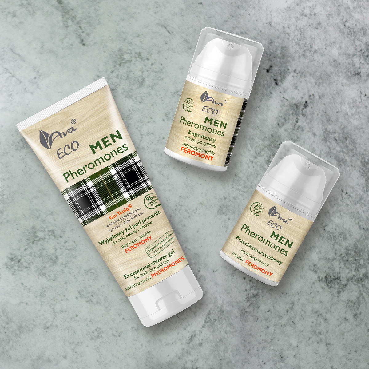 Zestaw 3 produktów - Eco Men Pheromones
